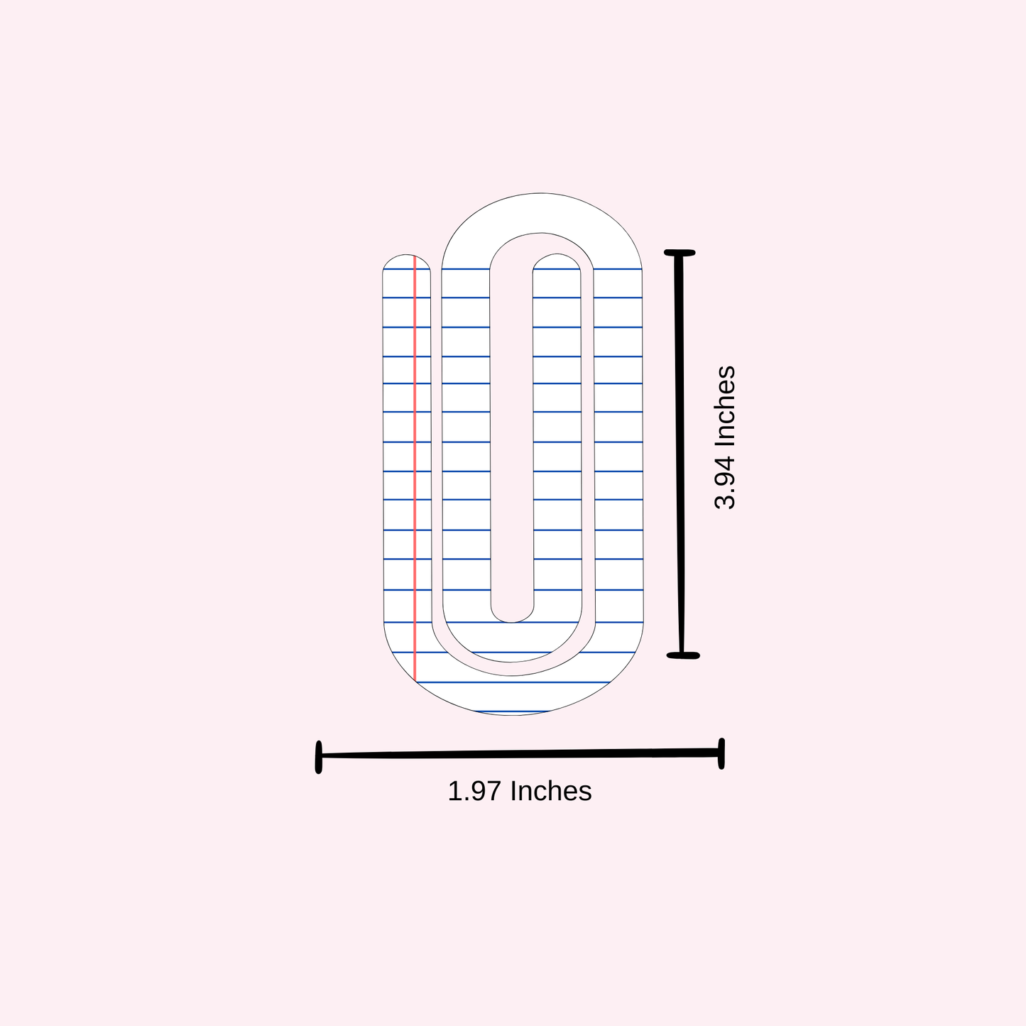 Notebook Jumbo Paper Clip Bookmark