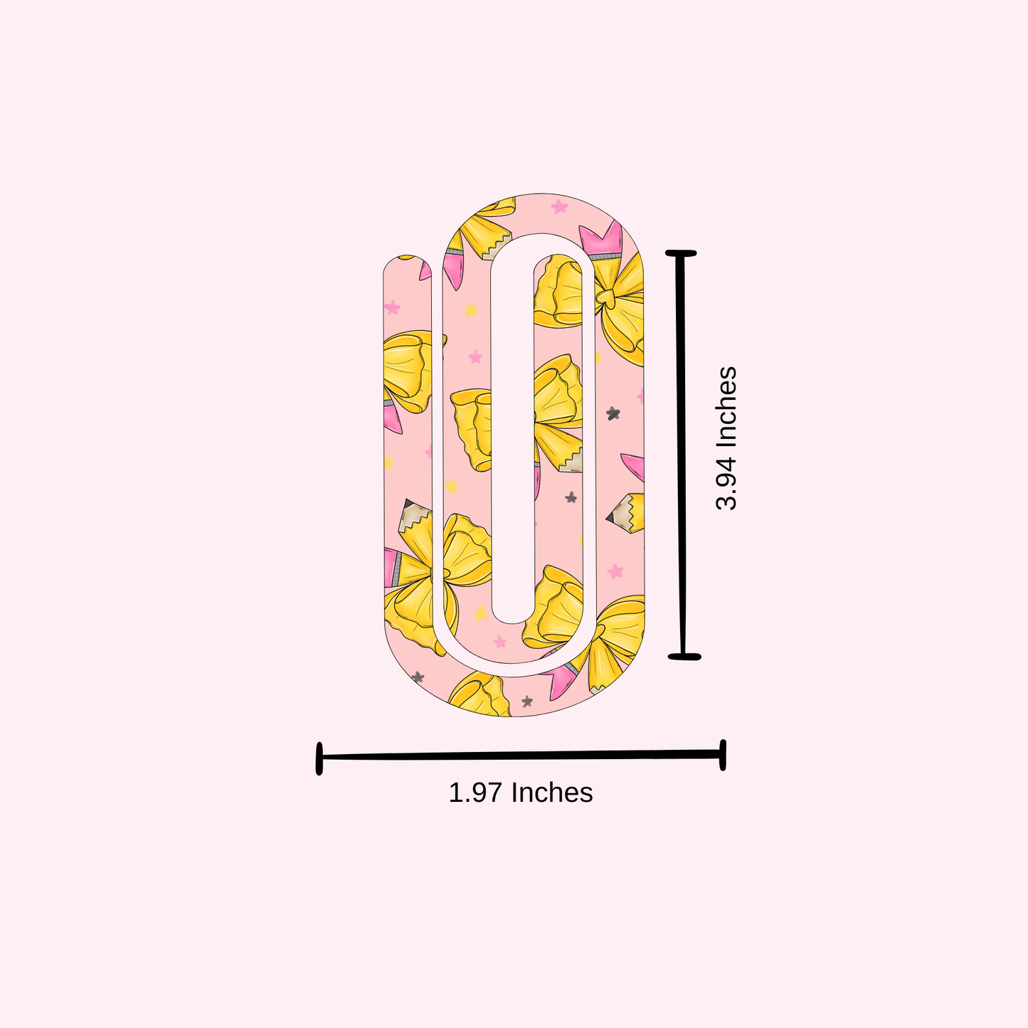 Coquette Pencil Jumbo Paper Clip bookmark