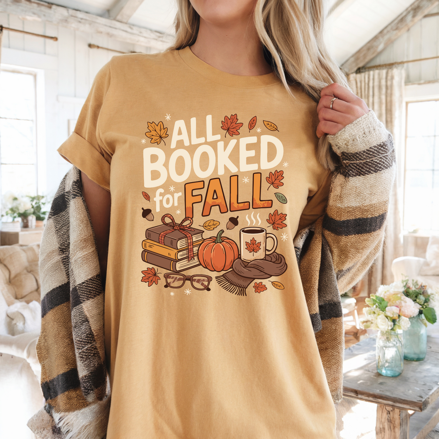 All Booked For Fall Comfort Color T-shirt