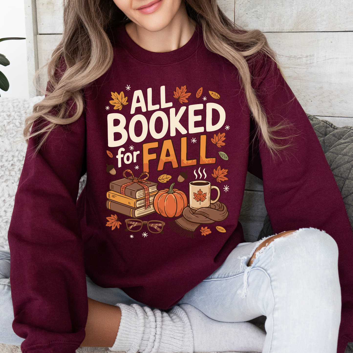 All Booked For Fall Sweatshirt
