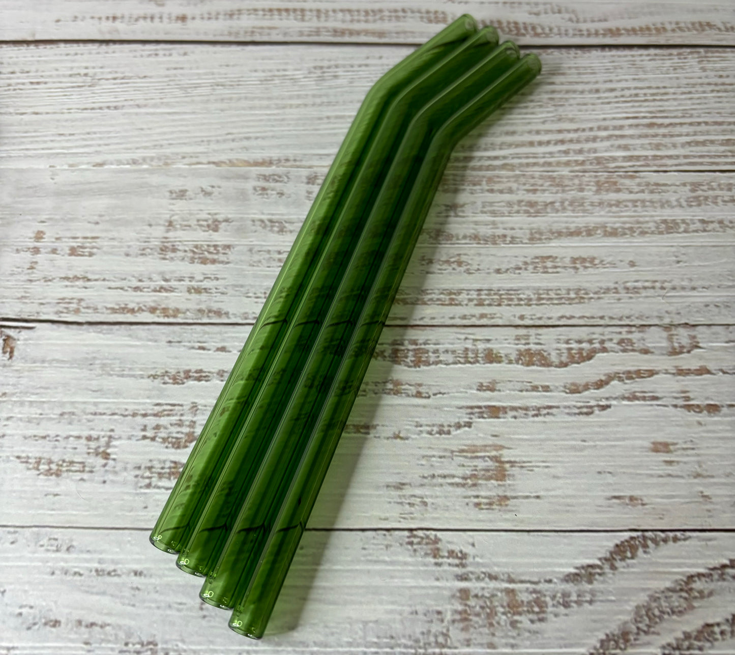 Green Glass Straw