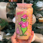 Pink Grinchmas glass Can