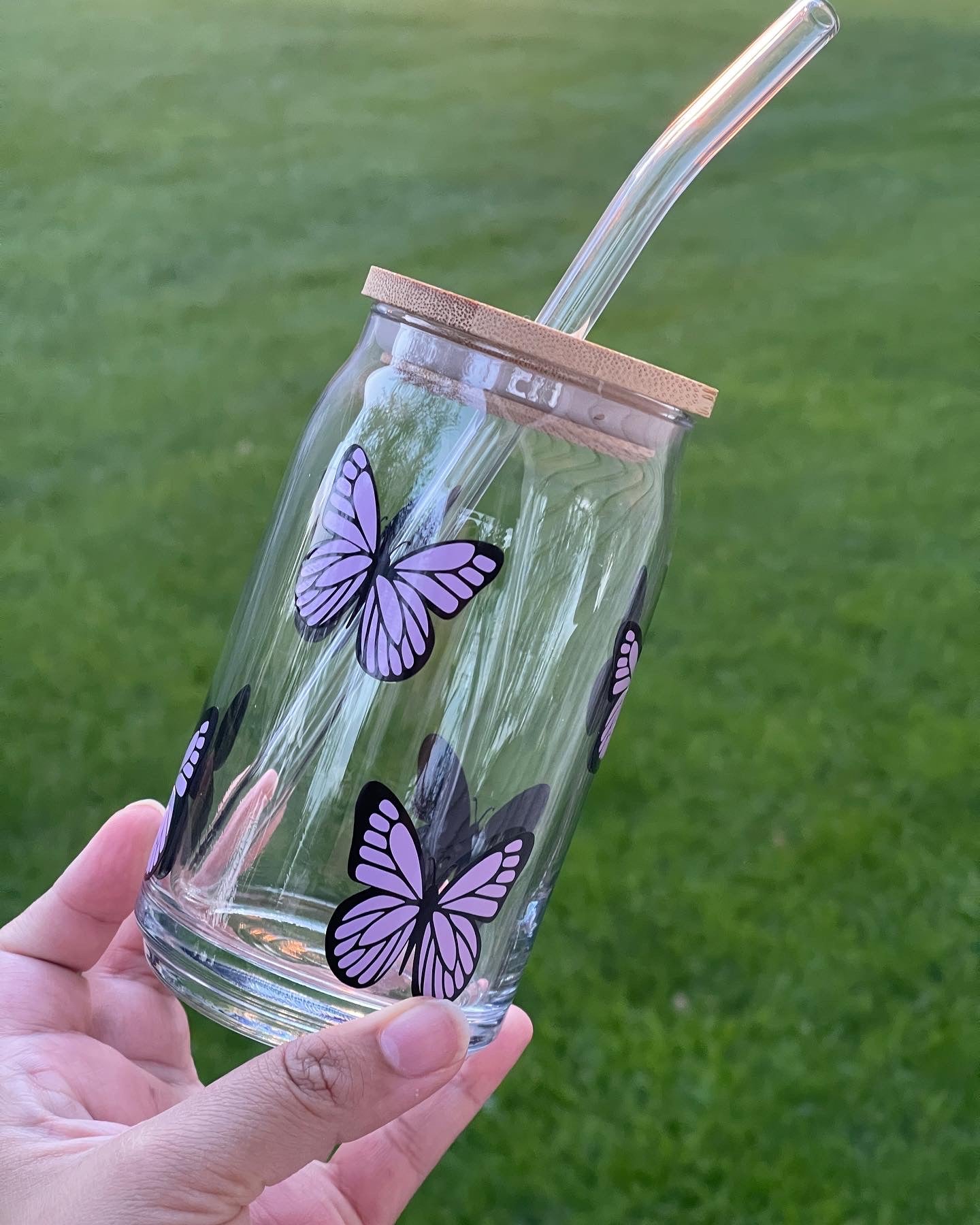 Butterfly Glass can