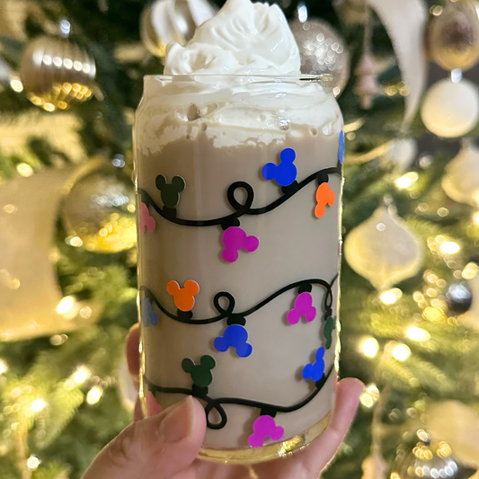 Color Changing Christmas Lights Glass Cup