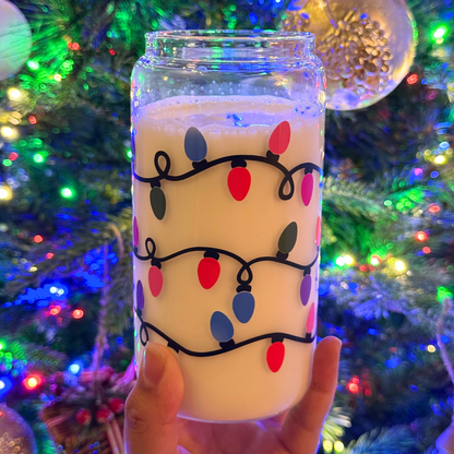 Color Changing Christmas Lights Glass Cup