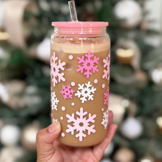 Snowflake Glass Cup