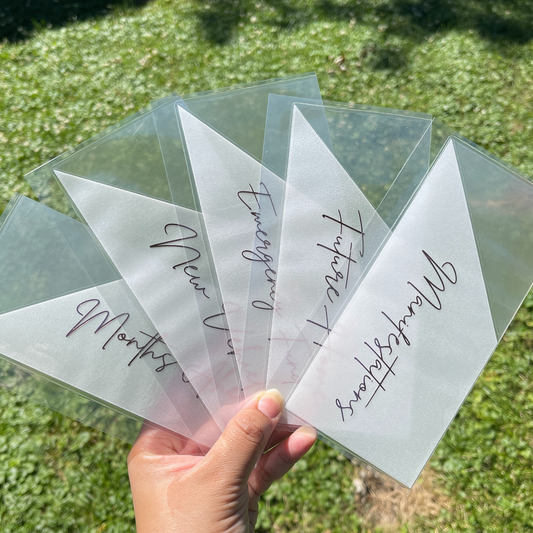Matte Peekaboo A6 Cash Envelopes