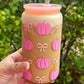 Pink Pumpkin Coquette Glass