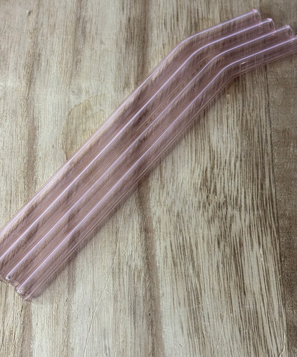 Pink Glass Straw