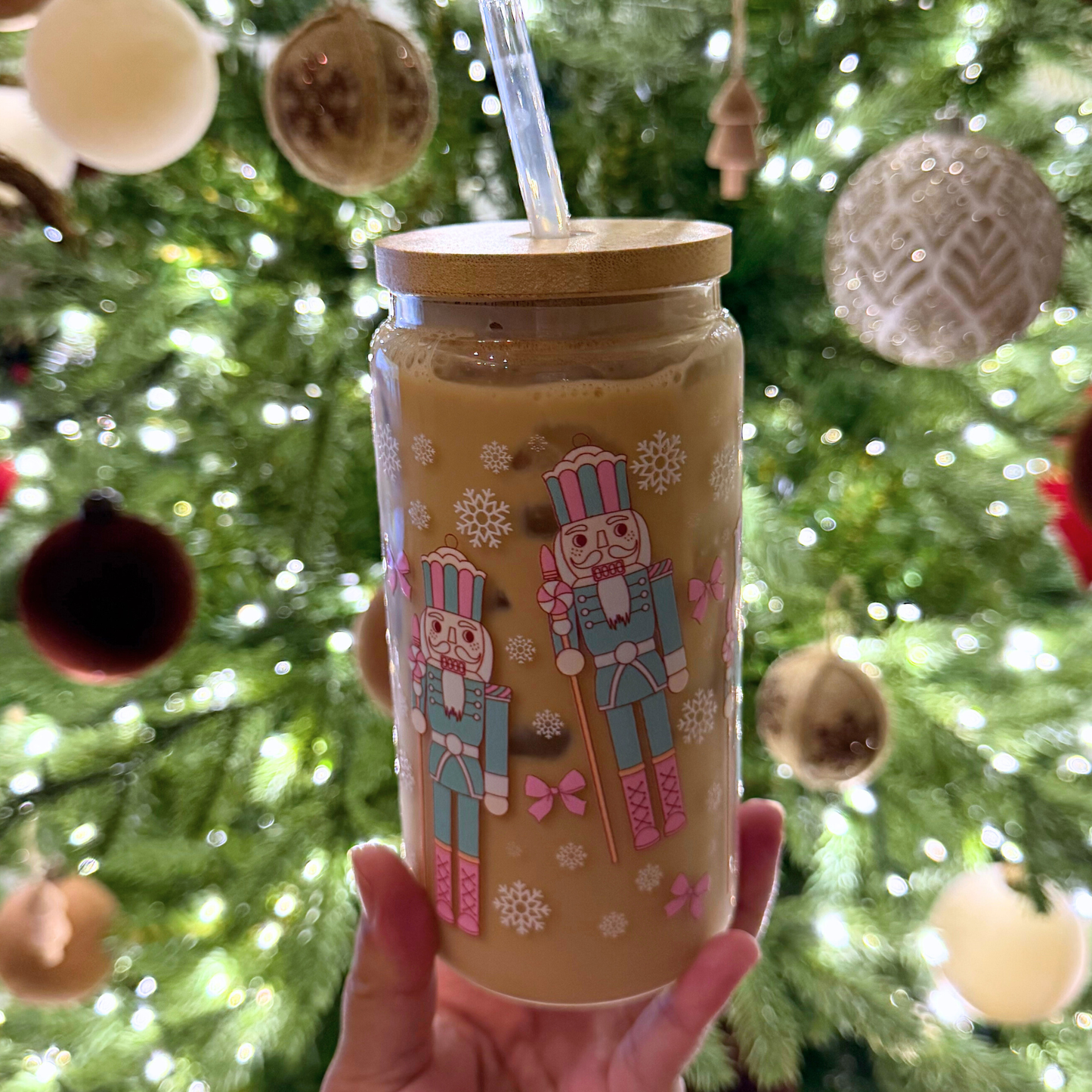 Coquette Nutcracker Glass Cup