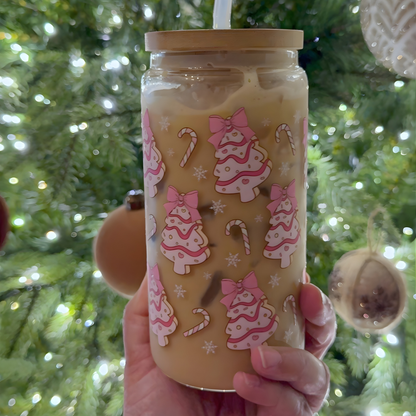 Coquette Tree Cakes Glass Cup