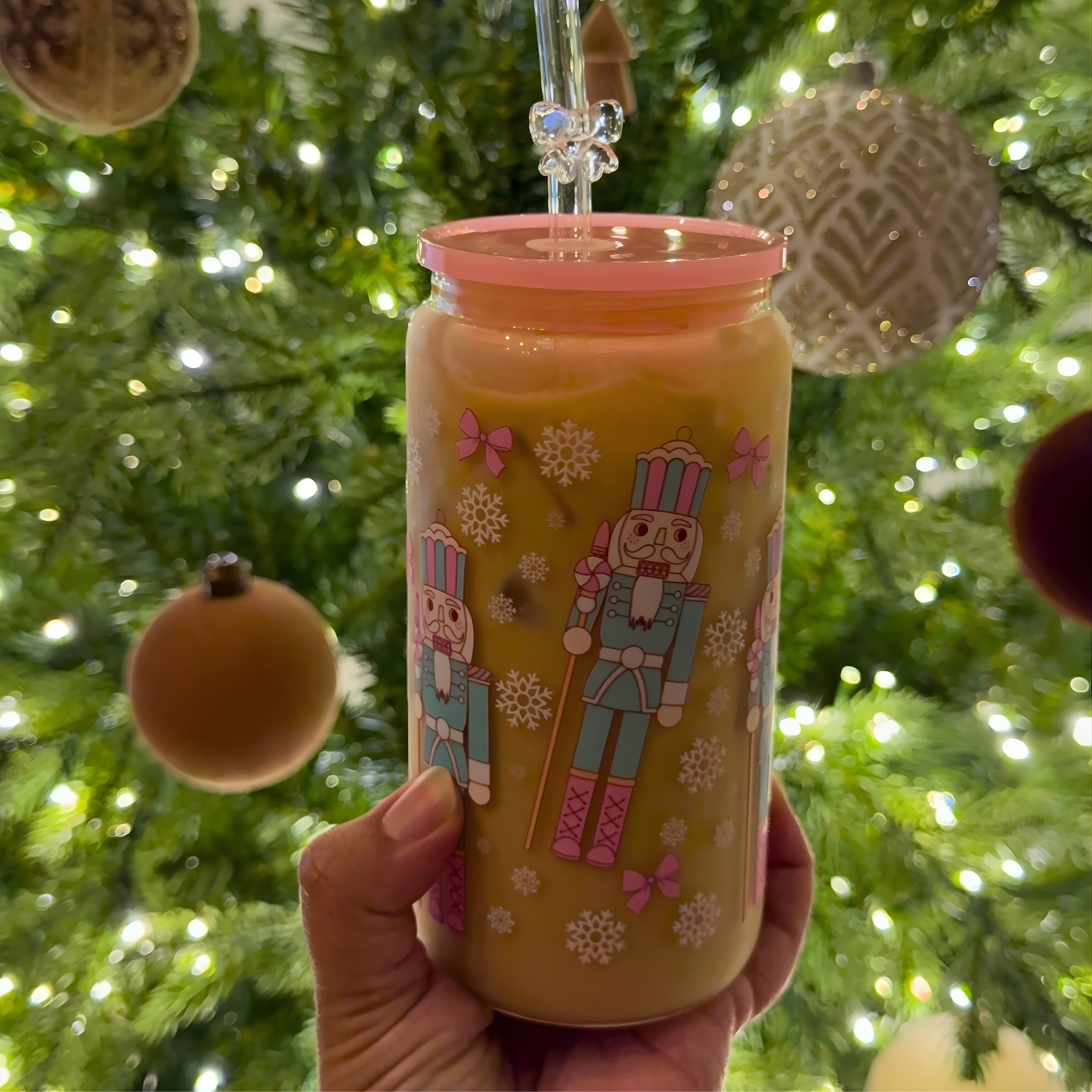 Coquette Nutcracker Glass Cup