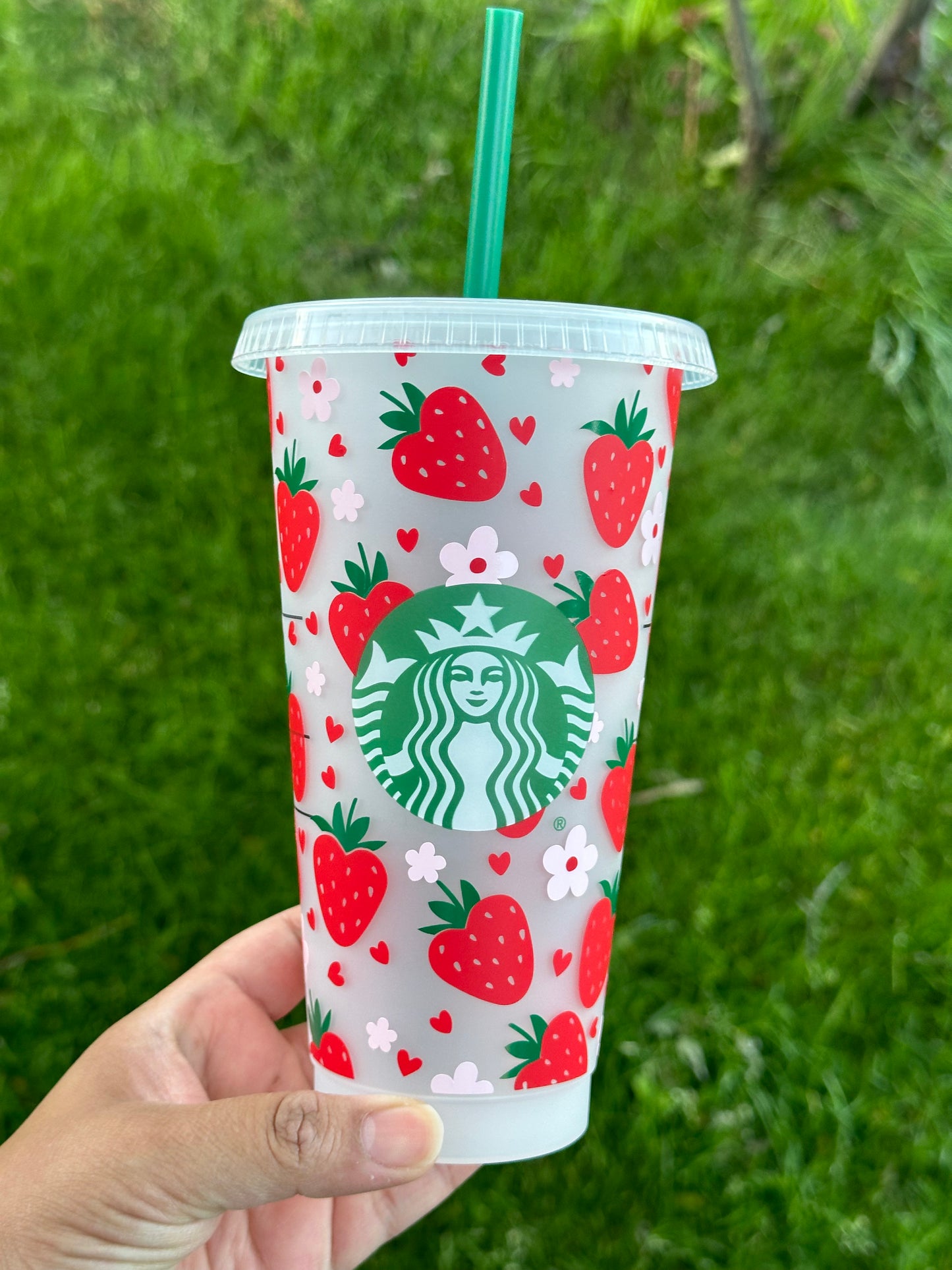 Strawberry hearts Cold Cup