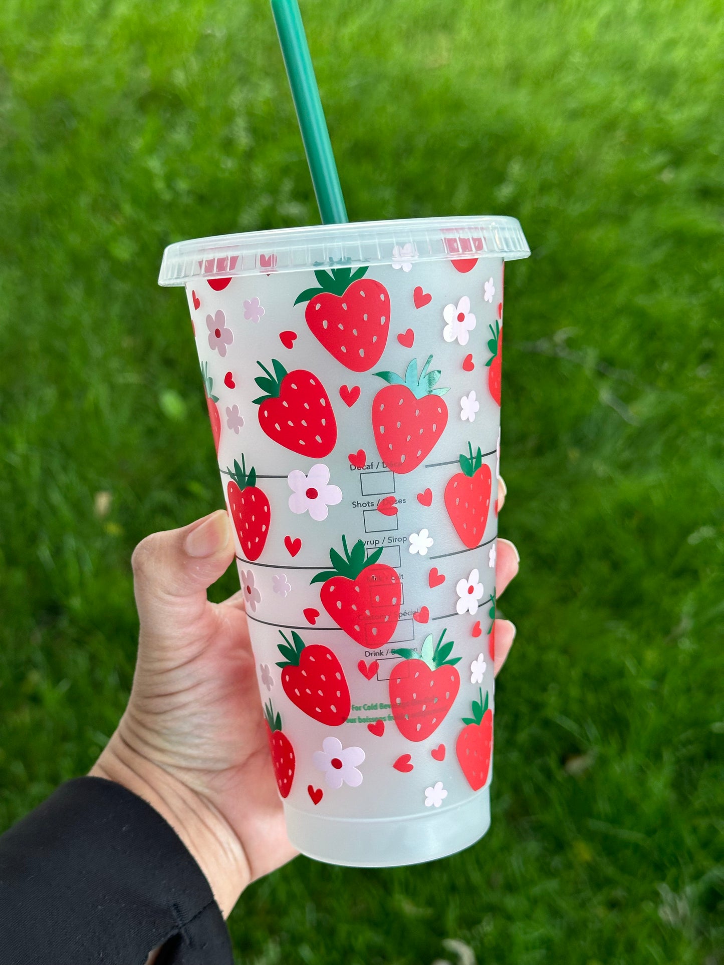 Strawberry hearts Cold Cup