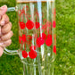 Cherry Coquette Bow 40 Oz Glass Tumbler