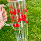 Cherry Coquette Bow 40 Oz Glass Tumbler