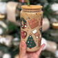 Cozy Christmas Glass Can