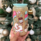 Cozy Winter Coquette Girly Glass Can