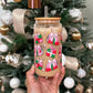 Bookish Christmas Glass Can