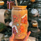 Christmas Gingerbread Glass Can