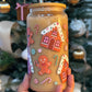 Christmas Gingerbread Glass Can