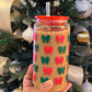 Christmas Bow Glass Can