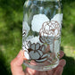 Floral Color Changing Glass Cup