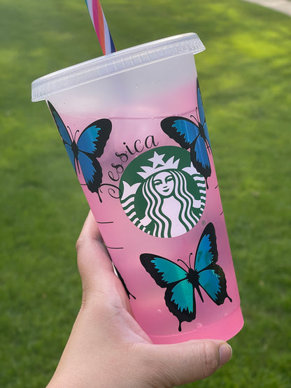 Butterfly Starbucks Cold Cup