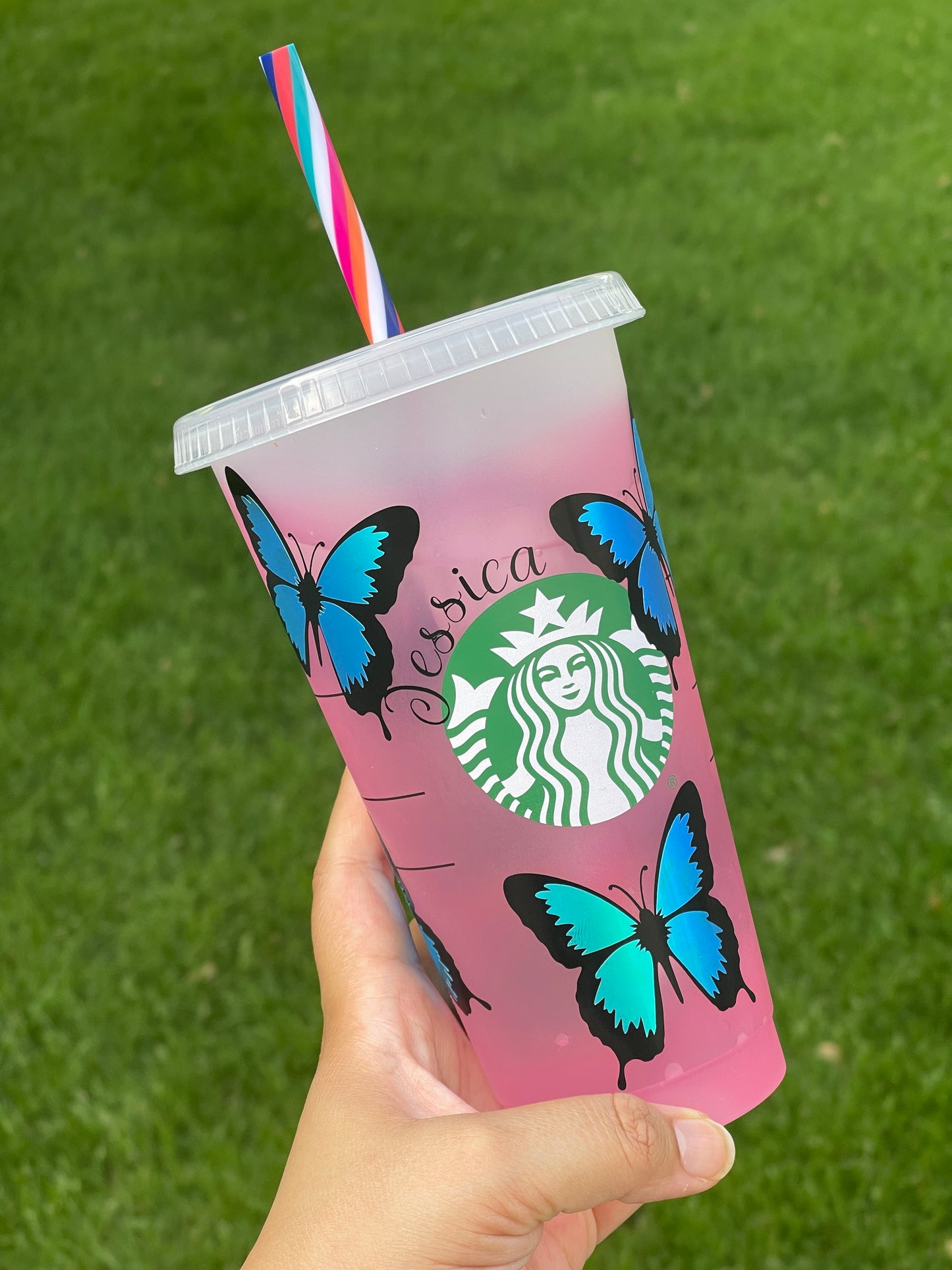 Butterfly Starbucks Cold Cup