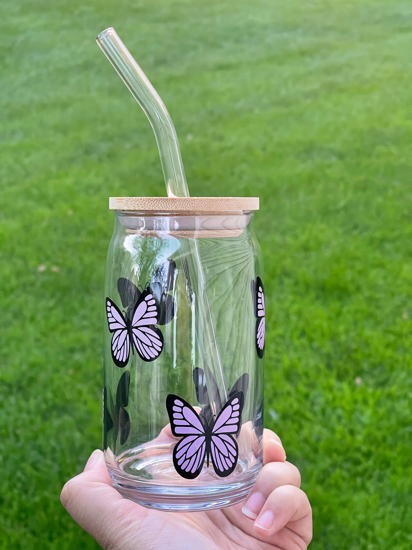 Butterfly Glass can