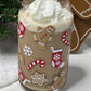 Gingerbread Christmas Glass Cup