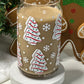 Christmas Cake Glass Cup