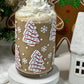 Christmas Cake Glass Cup