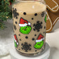 Merry grinch mas Glass Cup