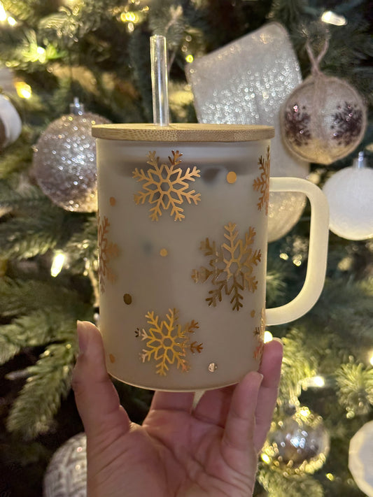 Frosted Snowflake Mug