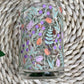 Tiny Tulips Floral  Glass can