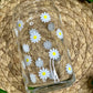 Tiny Daisies Glass Cup