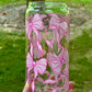 Pink Coquette Bow Glass Can