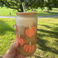 Pumpkin Frosted Glass Can