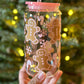 Pink Gingerbread Glass Cup