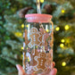 Pink Gingerbread Glass Cup