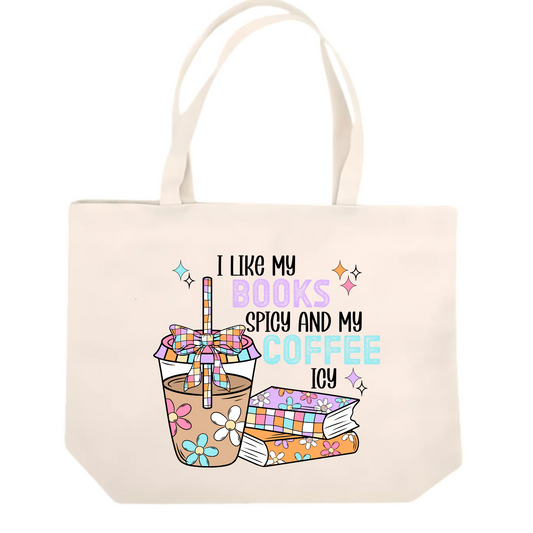 Books & Coffee Tote Bag