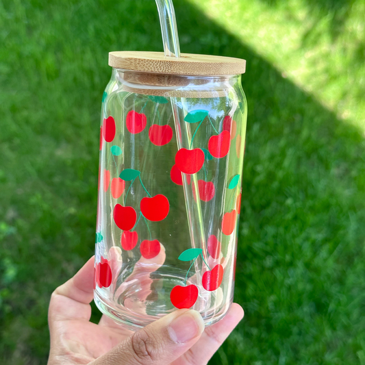 Cherry Glass Can