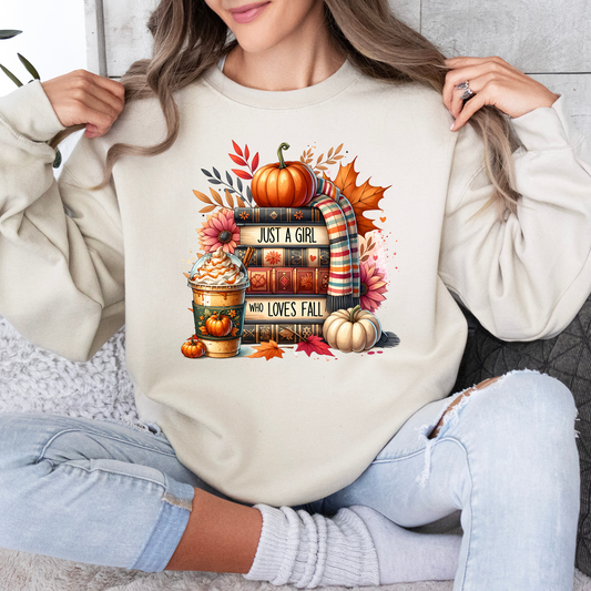 Just a Girl who Loves Fall Sweatshirt