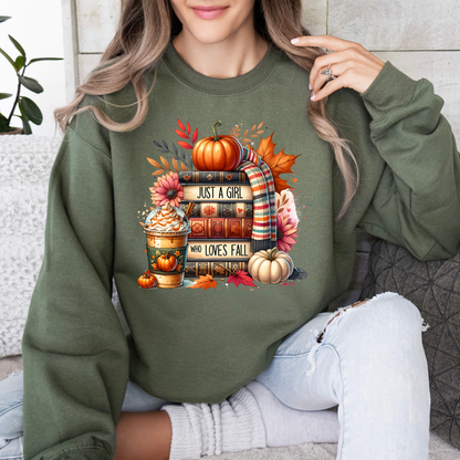 Just a Girl who Loves Fall Sweatshirt