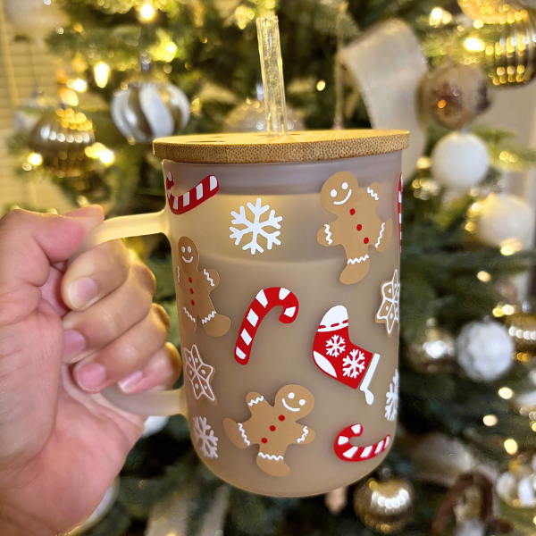Gingerbread Glass Mug