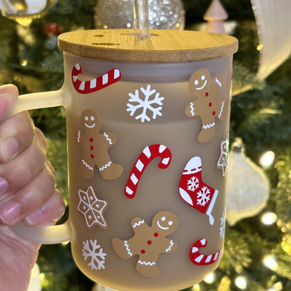 Gingerbread Glass Mug