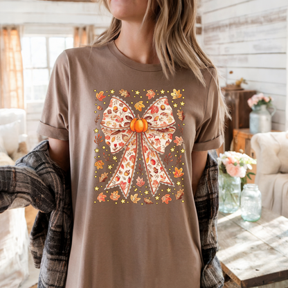 Fall Bow Comfort Colors T-shirt