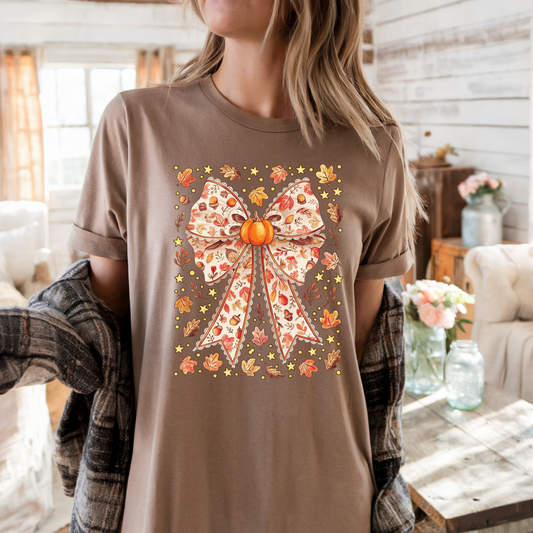 Fall Bow Comfort Colors T-shirt