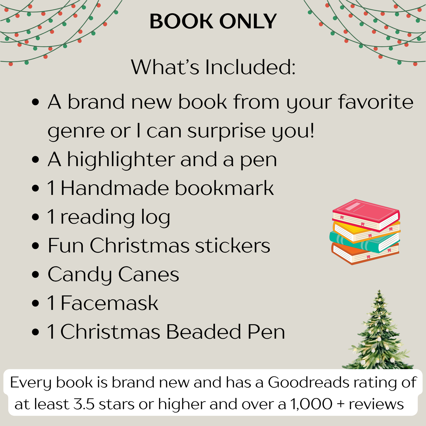 Christmas Theme Blind Date with a Book